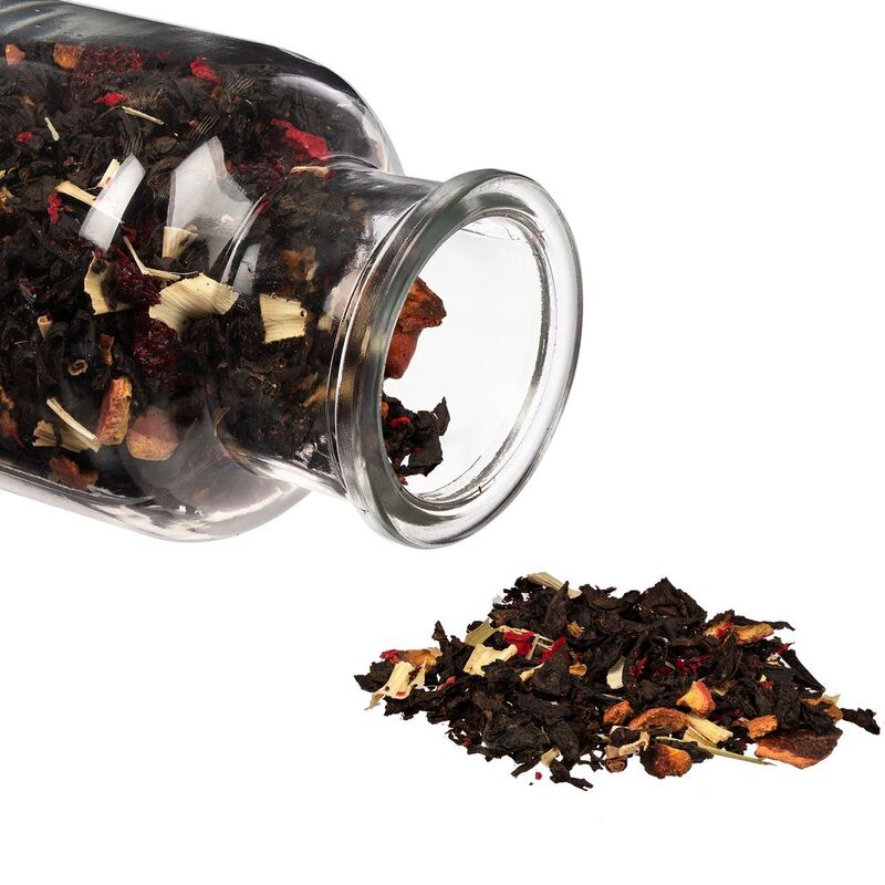 Чай &laquo;Сокочай&raquo;, мини, черный с соком ананаса, с кусочками ананаса, вишней, лемонграссом, цветками и коркой граната арт.16440.04