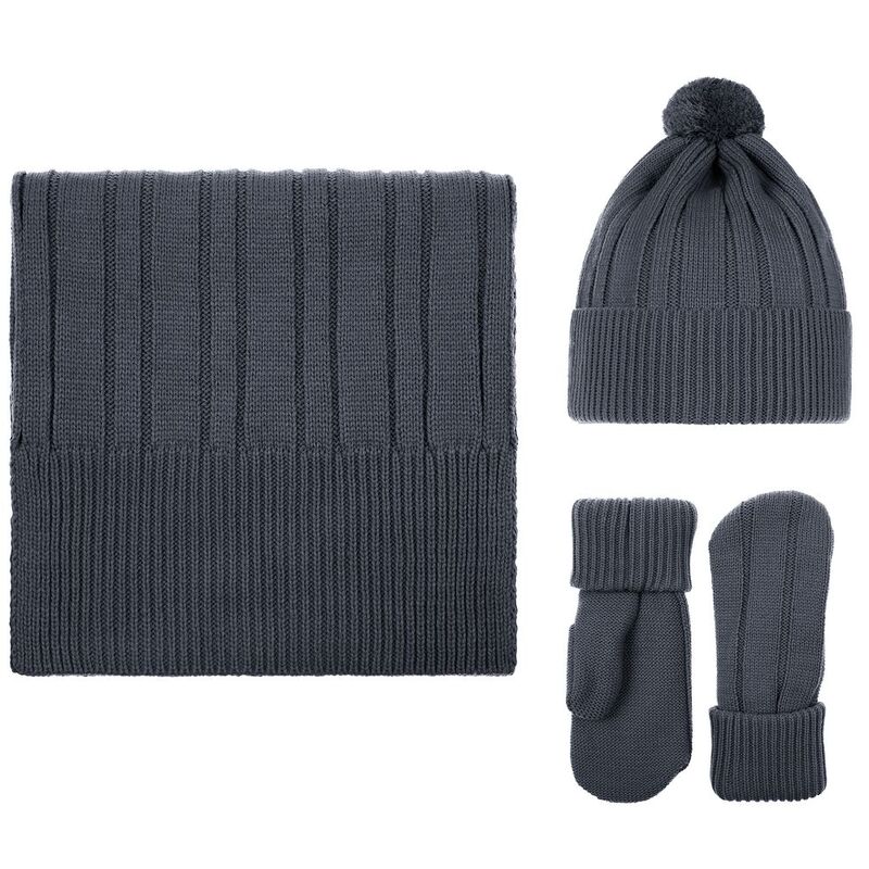 Шапка Knit Beat, серая (графит) арт.19891.29