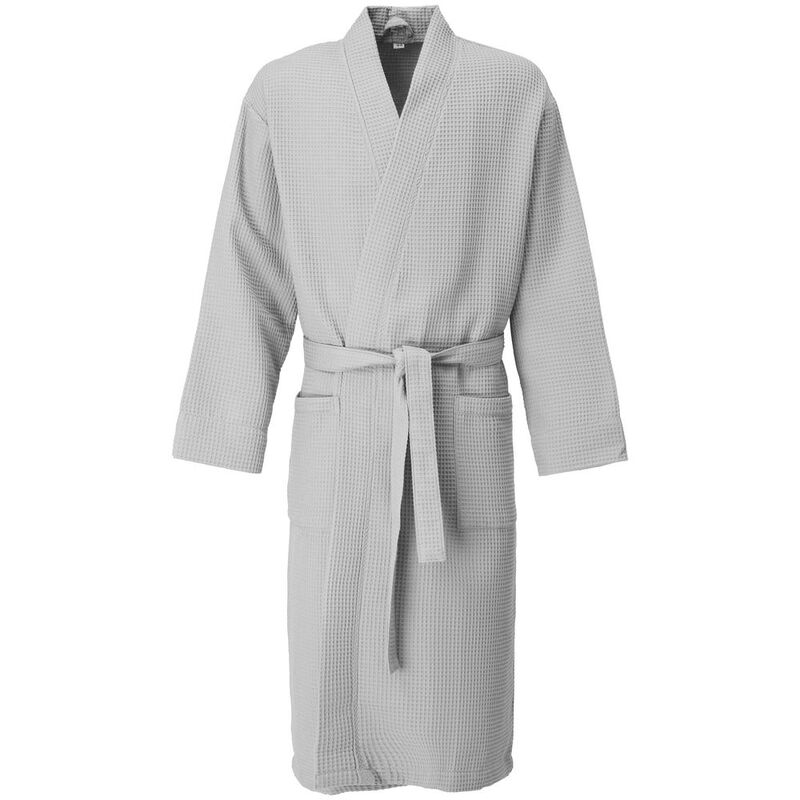 Халат вафельный Kimono, светло-серый арт.17267.13