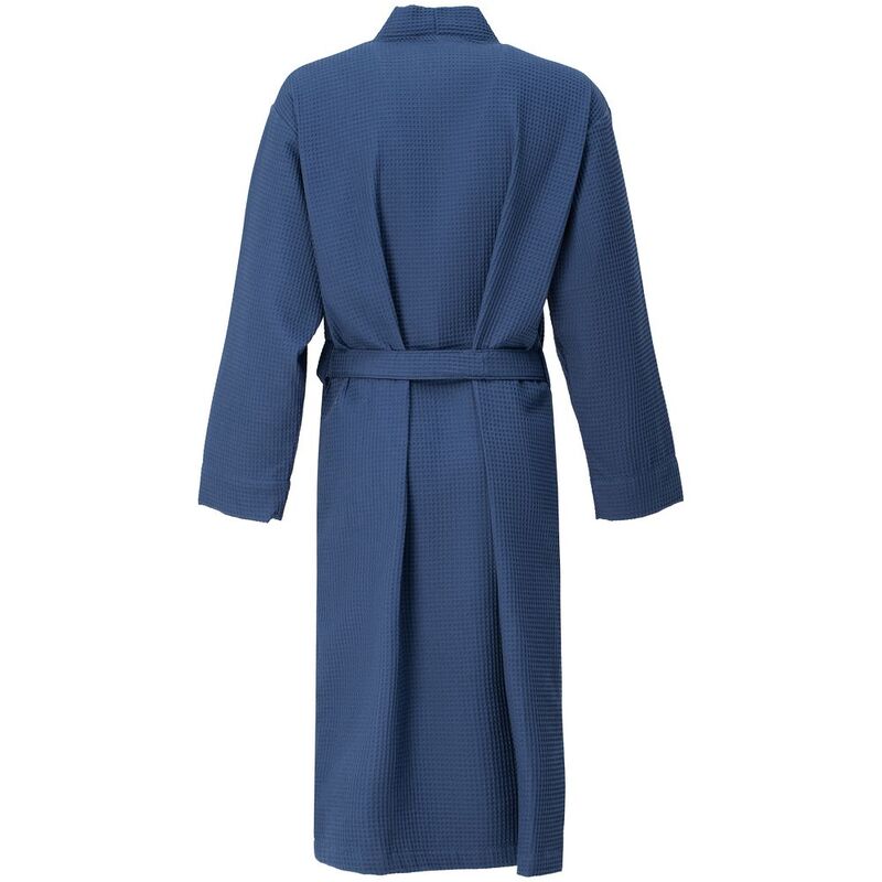 Халат вафельный Kimono, темно-синий арт.17267.44