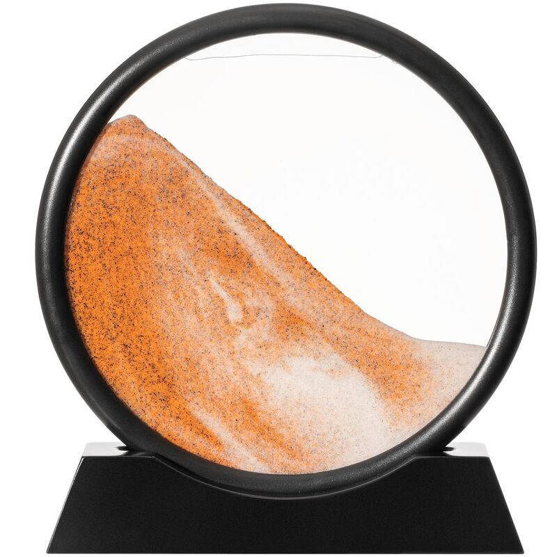 Песочная картина-антистресс Pleasantville, черная с оранжевым арт.20244.03