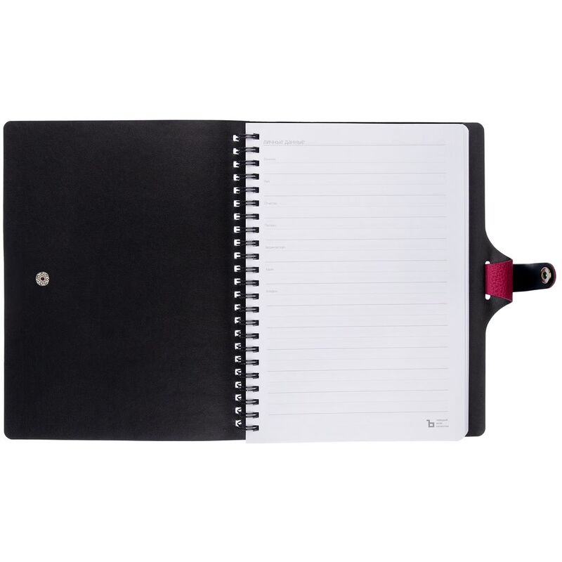 Ежедневник Strep Front на заказ, недатированный, малиновый арт.17283.55