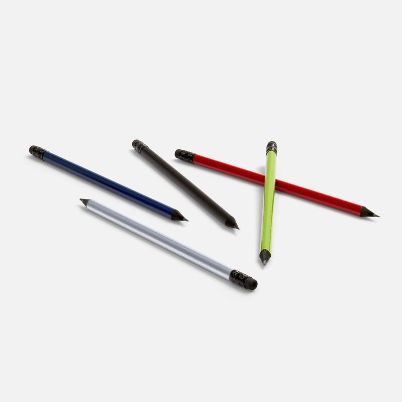 Карандаш простой Triangle Black с ластиком, серебристый арт.20555.10