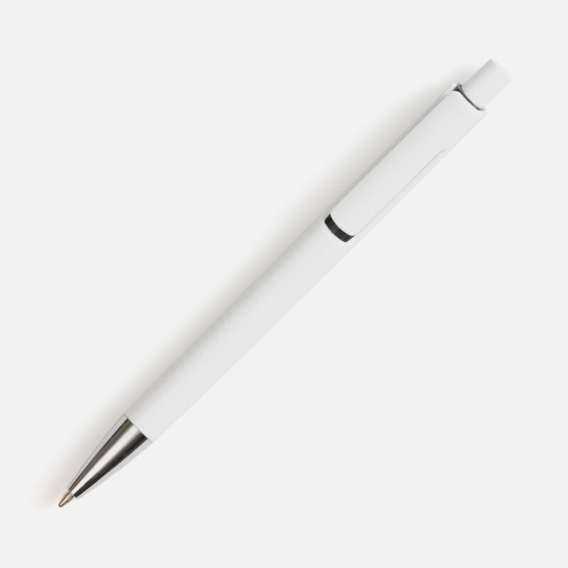 Ручка шариковая Dominanta, белая с черным арт.20028.63