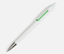 Ручка шариковая Dominanta, белая с зеленым арт.20028.69