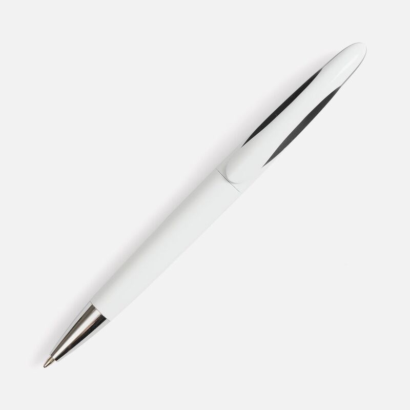 Ручка шариковая Nave, белая с черным арт.20030.63