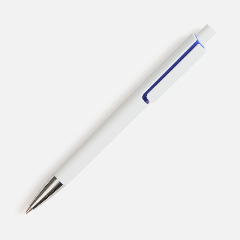 Ручка шариковая Dominanta, белая с темно-синим арт.20028.64