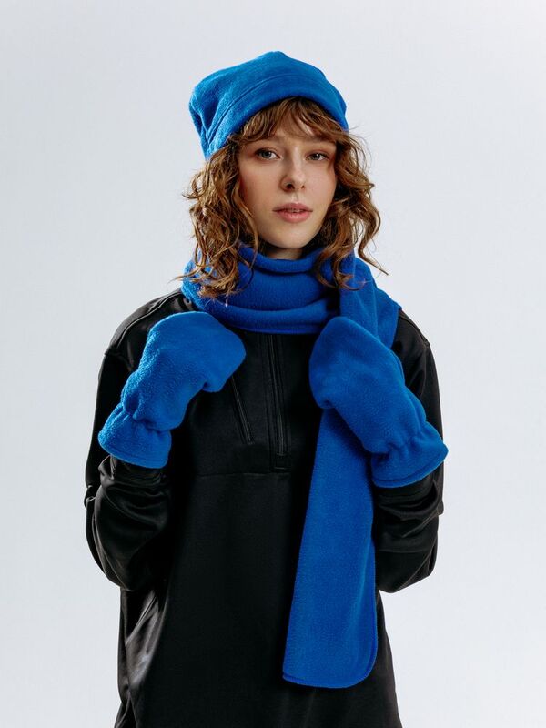 Шапка Fleecy, ярко-синяя арт.17481.44