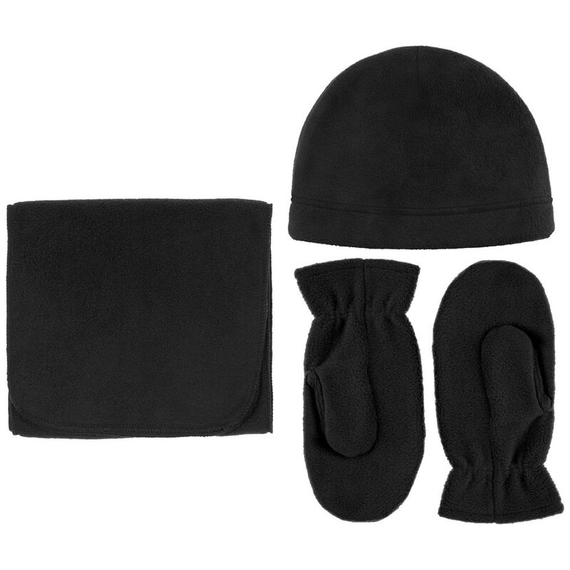 Варежки Fleecy, черные арт.17483.30