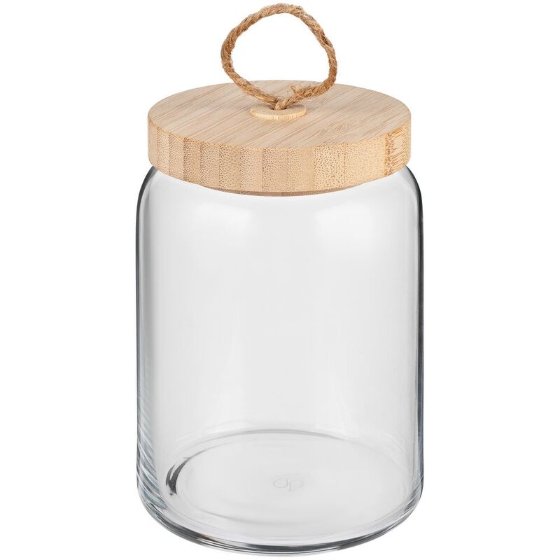 Банка с бамбуковой крышкой Woody M арт.20257.01