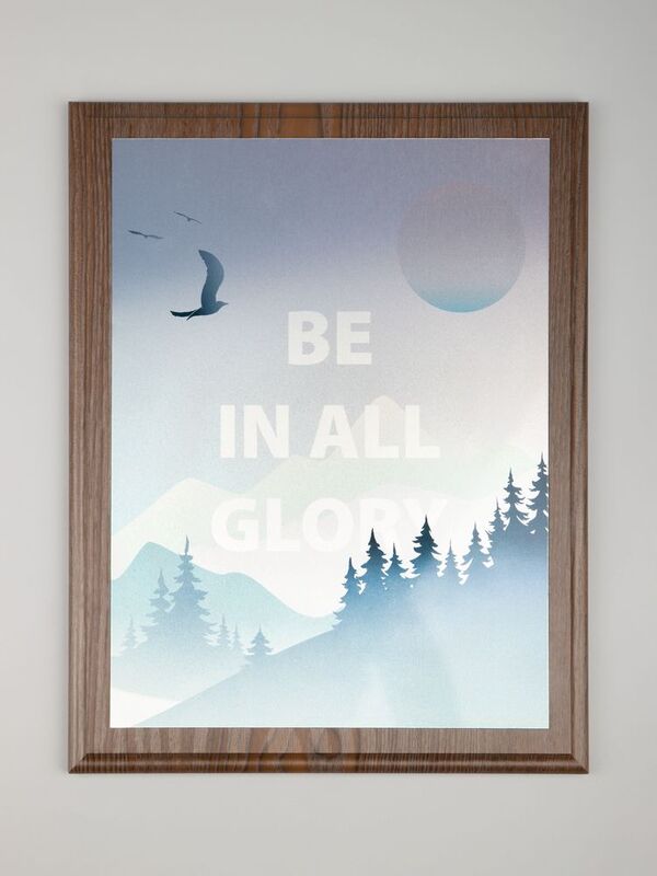 Плакетка Plaque XL, венге с серебристой пластиной арт.20456.10