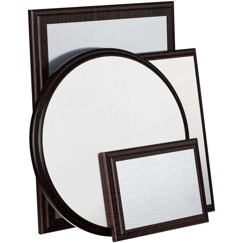 Плакетка Plaque XL, венге с серебристой пластиной арт.20456.10