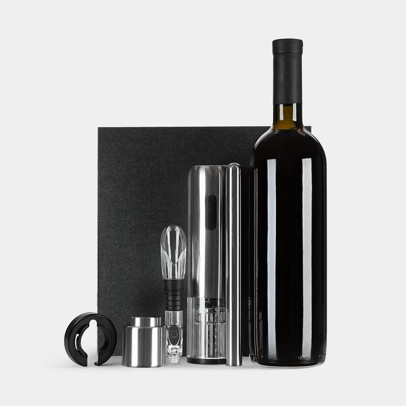 Винный набор Veritas, черный с серебристым арт.20429.10