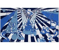 Плед Snake Your Body, синий арт.20231.40