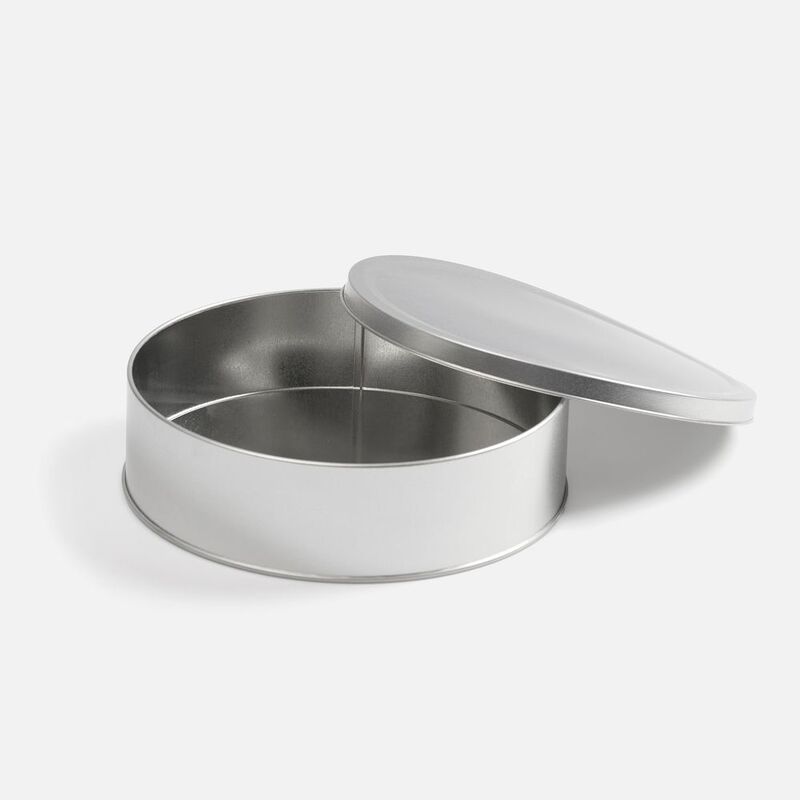 Коробка Pragmax L, круглая, серебристая арт.18784.00