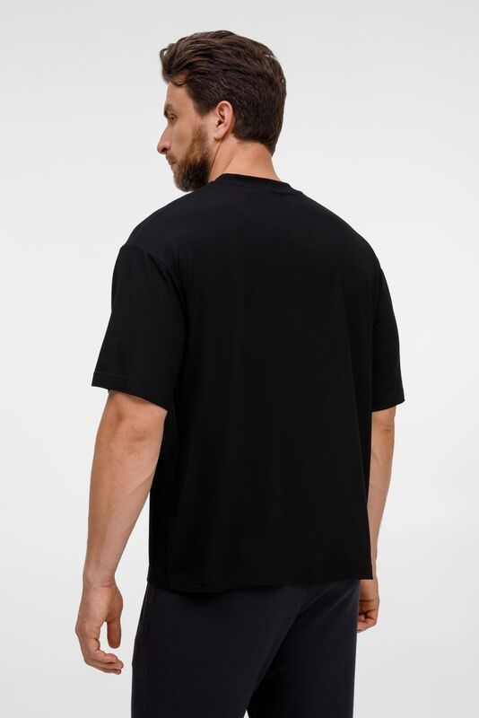 Футболка оверсайз унисекс Lavinia, черная арт.19416.30