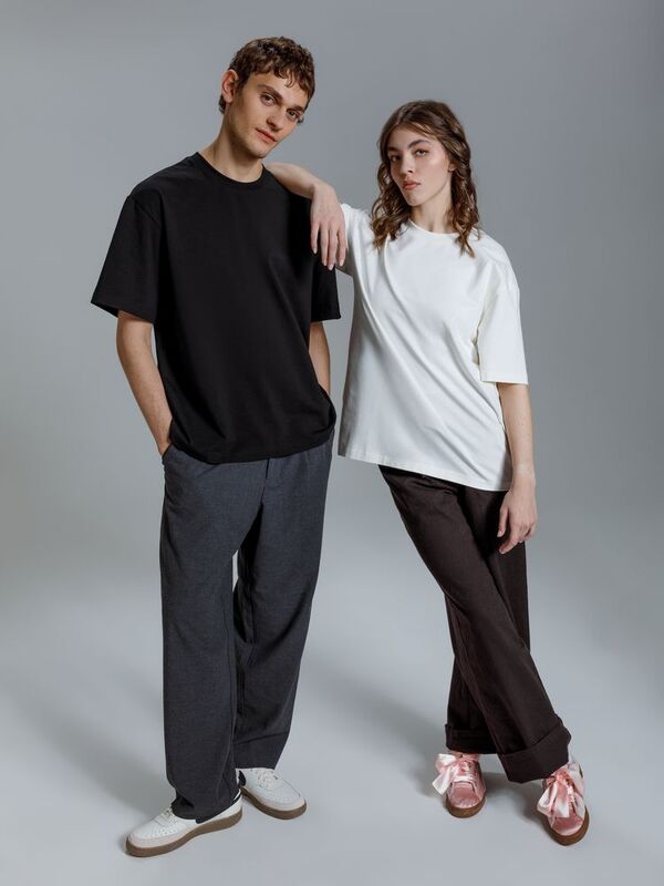 Футболка оверсайз Kangas, черная арт.19417.30