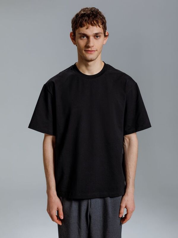 Футболка оверсайз Kangas, черная арт.19417.30