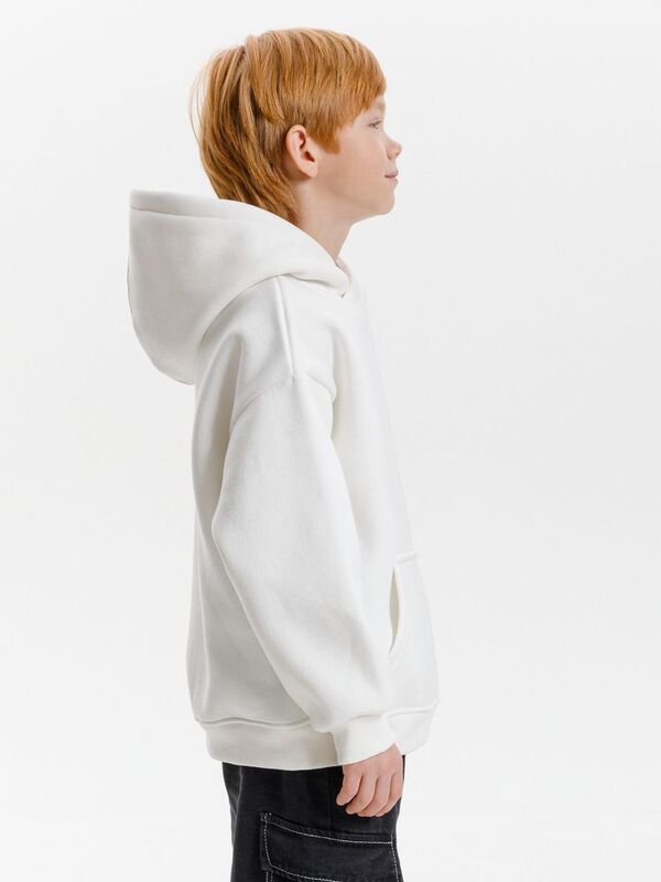 Худи детское оверсайз Junipero, молочное (белое) арт.19418.62