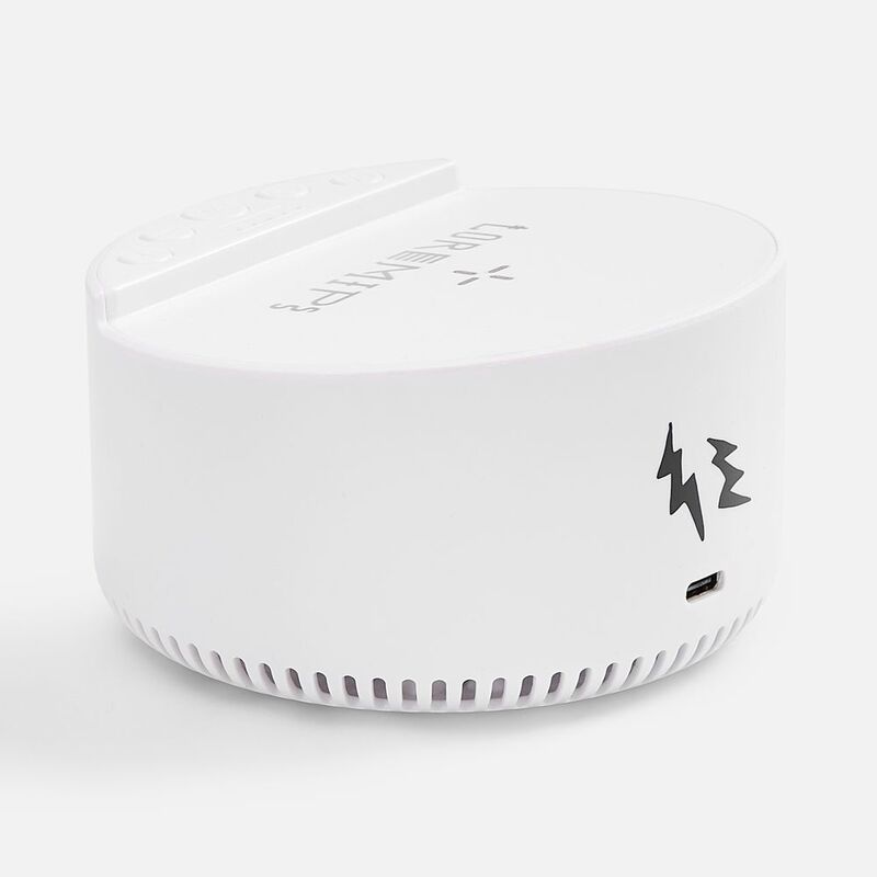 Bluetooth-колонка с беспроводной зарядкой relaxTime, белая арт.17359.60