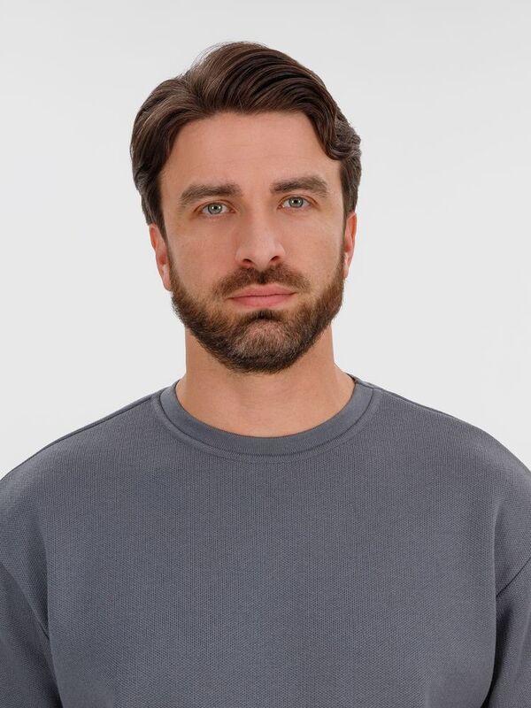 Джемпер с коротким рукавом Siluetti Volumica, серый арт.20573.10