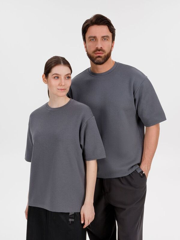 Джемпер с коротким рукавом Siluetti Volumica, серый арт.20573.10