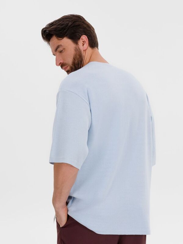 Джемпер с коротким рукавом Siluetti Volumica, светло-голубой арт.20573.17