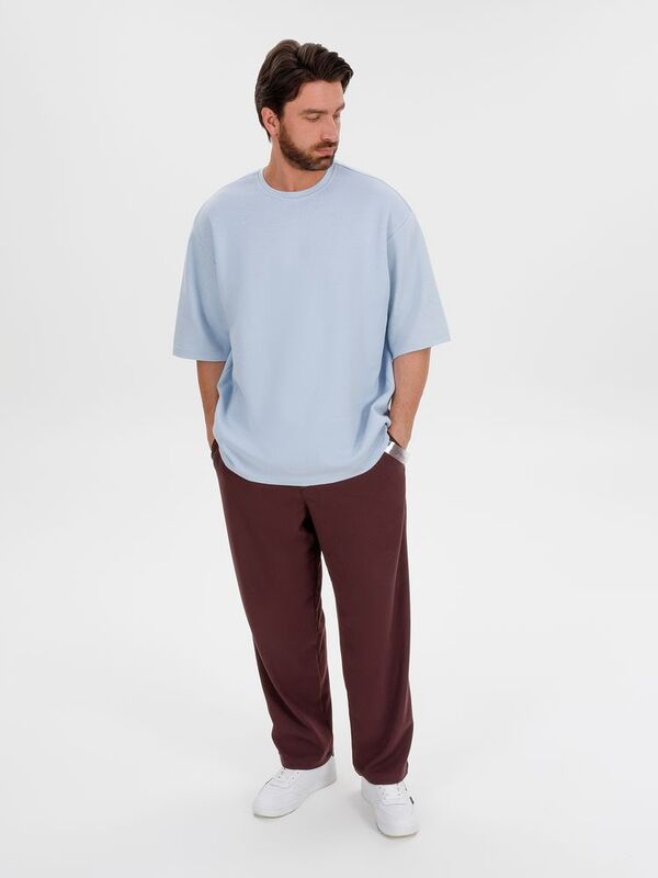 Джемпер с коротким рукавом Siluetti Volumica, светло-голубой арт.20573.17