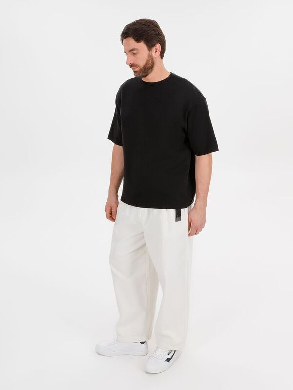 Джемпер с коротким рукавом Siluetti Volumica, черный арт.20573.30