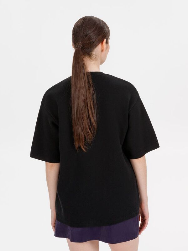 Джемпер с коротким рукавом Siluetti Volumica, черный арт.20573.30