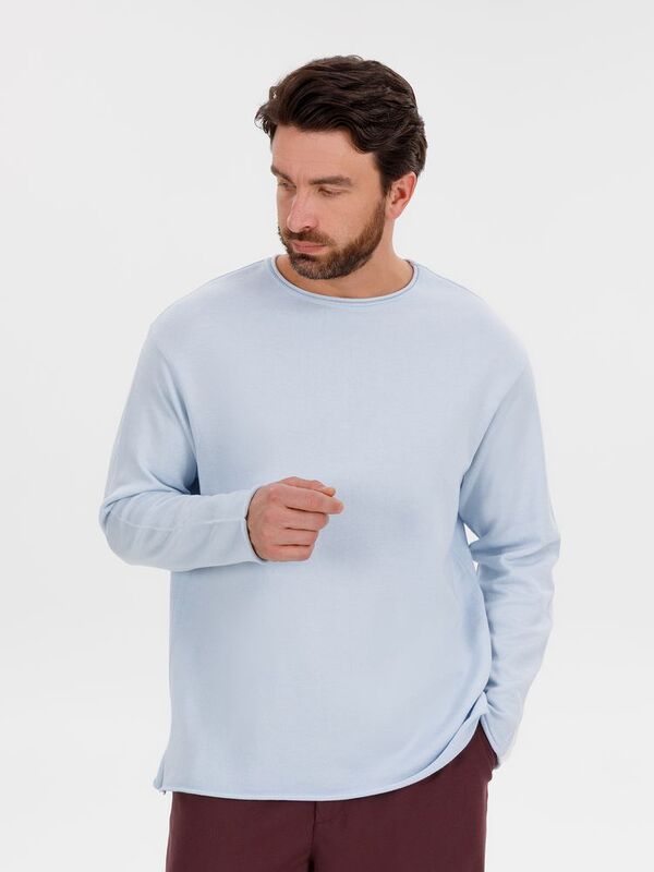 Лонгслив унисекс Siluetti Fuori, светло-голубой арт.20574.17