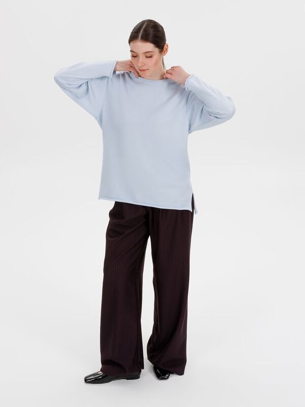 Лонгслив унисекс Siluetti Fuori, светло-голубой арт.20574.17