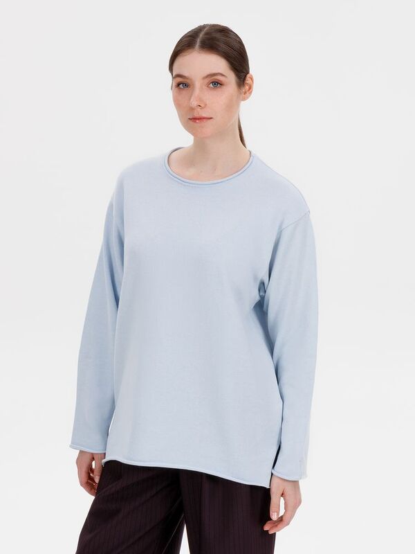 Лонгслив унисекс Siluetti Fuori, светло-голубой арт.20574.17