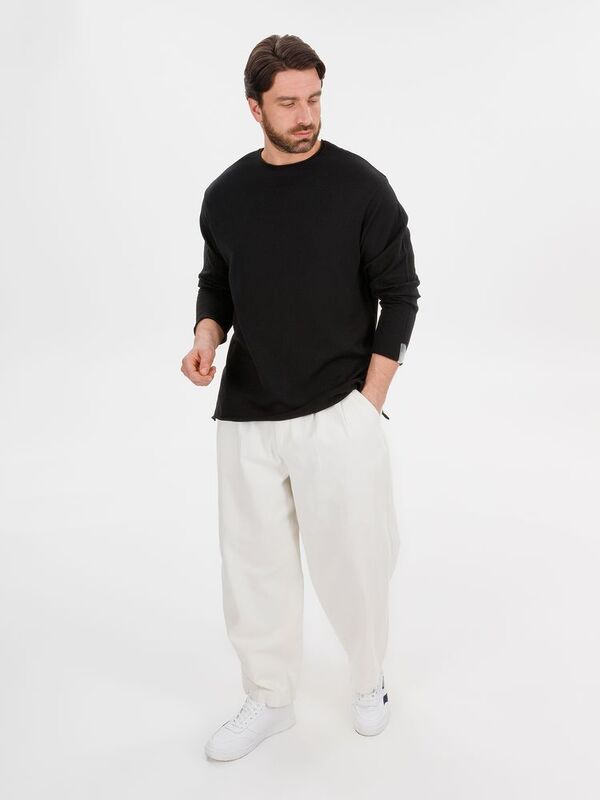 Лонгслив унисекс Siluetti Fuori, черный арт.20574.30