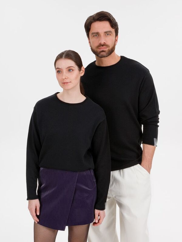 Лонгслив унисекс Siluetti Fuori, черный арт.20574.30