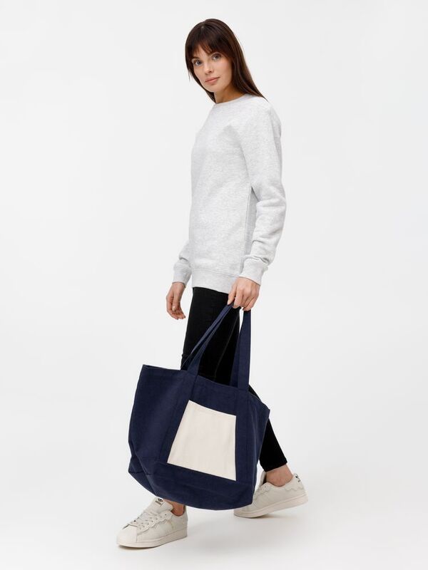 Шопер Shophop, синий с неокрашенным арт.17296.40