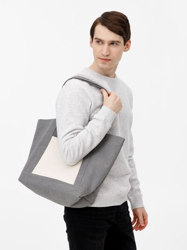 Шопер Shophop, серый с неокрашенным арт.17296.10