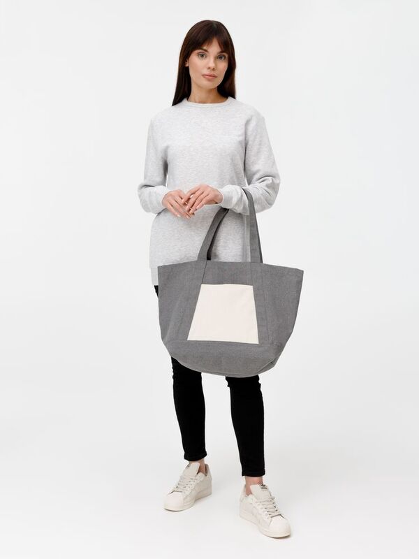 Шопер Shophop, серый с неокрашенным арт.17296.10