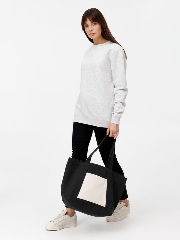 Шопер Shophop, черный с неокрашенным арт.17296.30