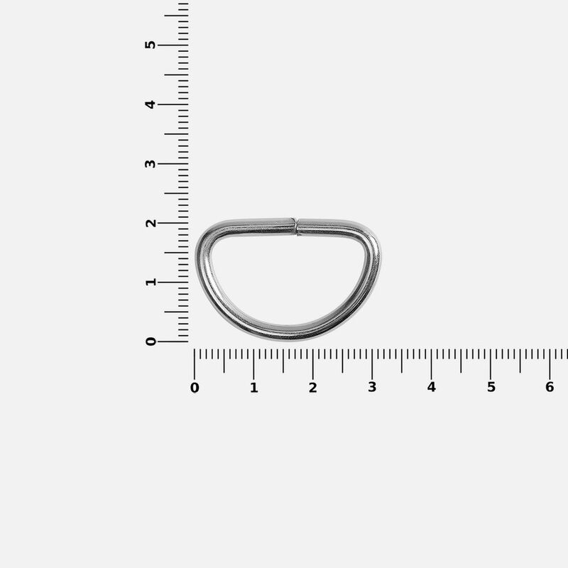 Полукольцо Semiring, L, серебристое арт.17393.10