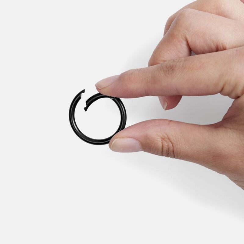 Карабин-кольцо Claus, L, черный арт.17394.30