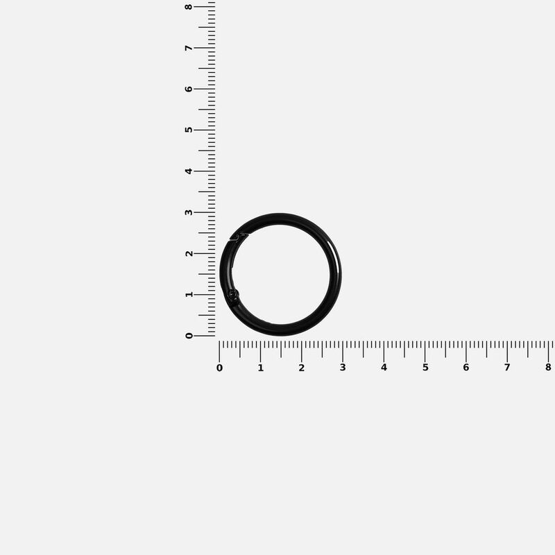 Карабин-кольцо Claus, L, черный арт.17394.30