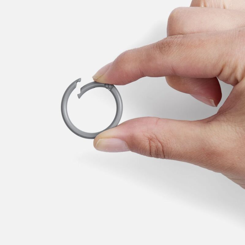 Карабин-кольцо Claus, L, серый арт.17394.11