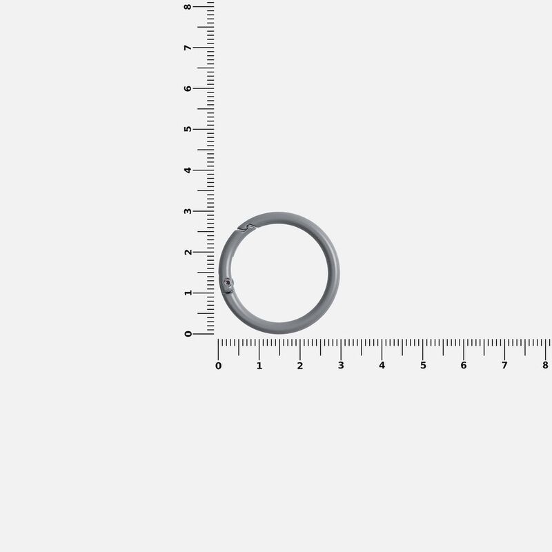 Карабин-кольцо Claus, L, серый арт.17394.11