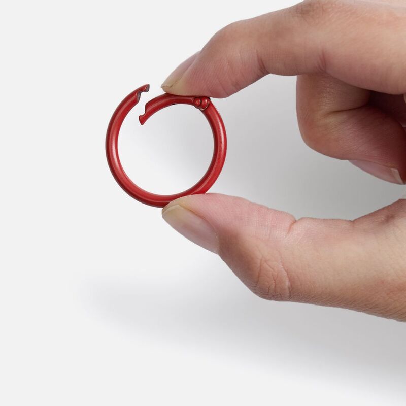 Карабин-кольцо Claus, L, красный арт.17394.50