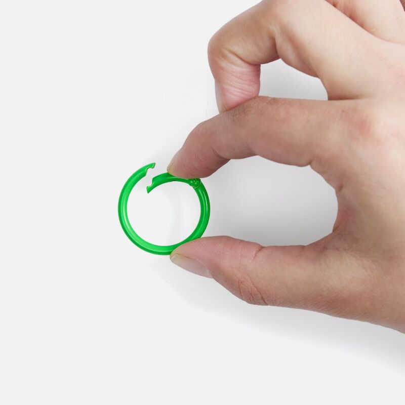 Карабин-кольцо Claus, L, зеленый неон арт.17394.94