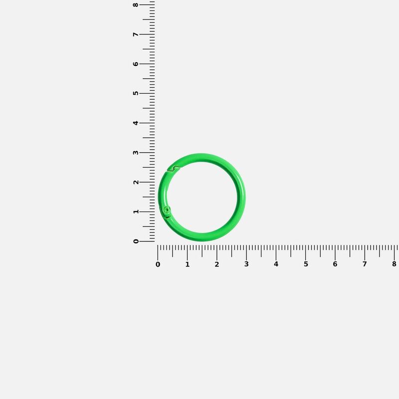 Карабин-кольцо Claus, L, зеленый неон арт.17394.94