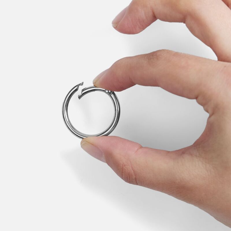 Карабин-кольцо Claus, L, серебристый арт.17394.10