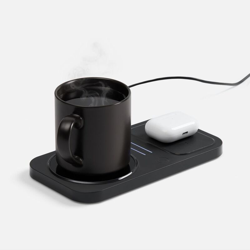 Беспроводное зарядное устройство с подогревом кружки Hot Task, черное арт.17369.30