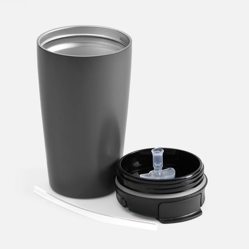 Термостакан с двумя поильниками Duetta, серый арт.17366.10